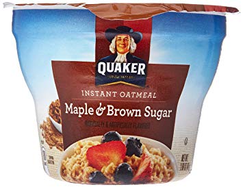 Quaker Instant Oatmeal,  Maple Brown Sugar 1.69oz (Pack of 3)