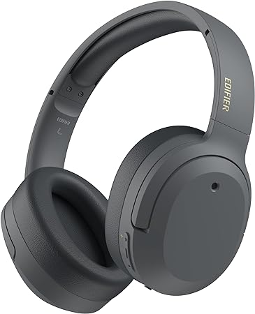 Edifier W820NB Plus Over-Ear Active Noise Cancelling Headphones, Clear Calls with Deep Noise Reduction,Bluetooth Headphones with LDAC for Hi Res Wireless Audio Comfortable Fit,Bluetooth 5.2 Gray