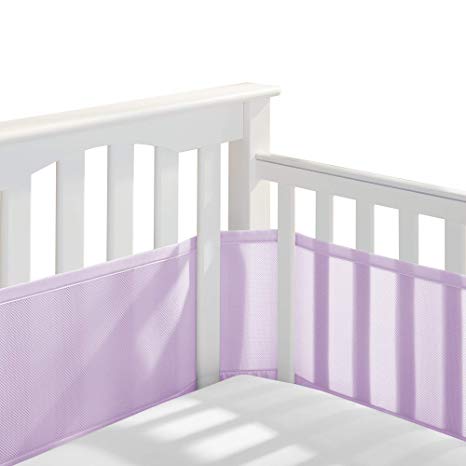 BreathableBaby Classic Breathable Mesh Crib Liner - Lavender