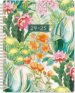 2024-2025 Planner - July 2024 - June 2025, Academic Planner 2024-2025, Weekly & Monthly Planner 2024-2025, 8" x 10", Spiral Bound, Flexible Cover