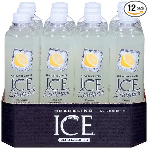 Sparkling Ice Lemonade, 17 Ounce Bottles (Pack of 12)