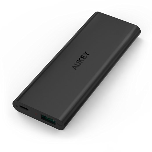 Aukey 3600mAh Portable Charger External Battery with AIPower Tech for Apple iPhone 6 Plus, 6, 5 (The First and the Only Portable Charger in the World with Apple Lightning Input Port, Lightning Cable is not included) - Black