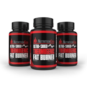 Ultra Shred Thermogenic Fat Burner - Best Weight Loss Pills - Appetite Suppressant with Glucomannan and Hoodia - Shred Fat Quickly - Best Thermogenic Energy Supplement - 90 Day No Quibble Guarantee