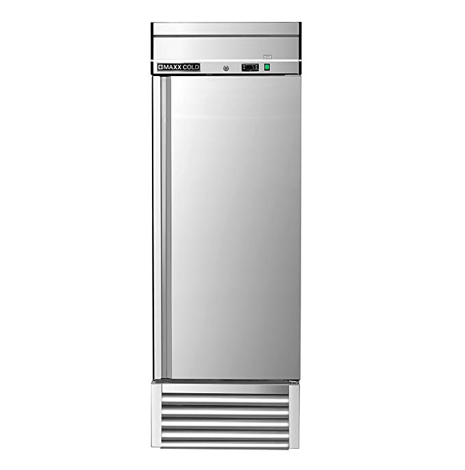 Maxx Cold MXSR-23FD One Door Reach-In Upright Commercial NSF Refrigerator Cooler - ENERGY STAR