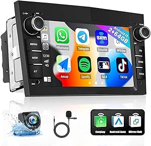 Hikity Android 13 Car Stereo for Opel Astra Corsa Antara Vectra Wireless Apple Carplay Android Auto, 2 64G 7 Inch Touchscreen Car Radio with Bluetooth GPS Navigation Rear Camera HiFi WiFi FM RDS SWC