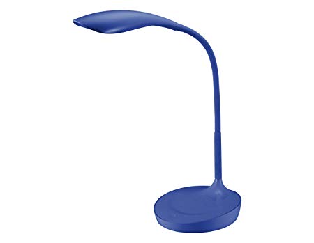 Bostitch KT-VLED1502-BLUE, Gooseneck LED Desk Lamp with USB Charging Port, Dimmable, Navy Blue