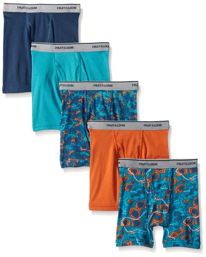 Fruit of the Loom Boys' Boxer Brief (Pack of 5)