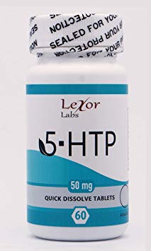 Lexor Labs 5-HTP 50 Mg Supplement - Quick Dissolve Tablets - Serotonin Booster for Relaxed Mood, Improved Sleep & Stress Relief - 60Count