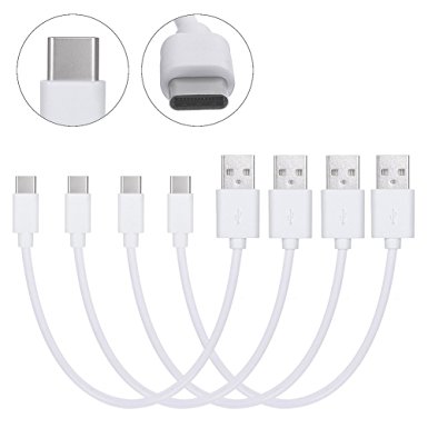 USB Type C Cable, InkoTimes USB C Charge and Sync Reversible Cord (8 Inch 4 Pack) for Galaxy S8, S8 Plus, New MacBook, Google Pixel, Nexus 6P, LG V20 G5, HTC 10 and More