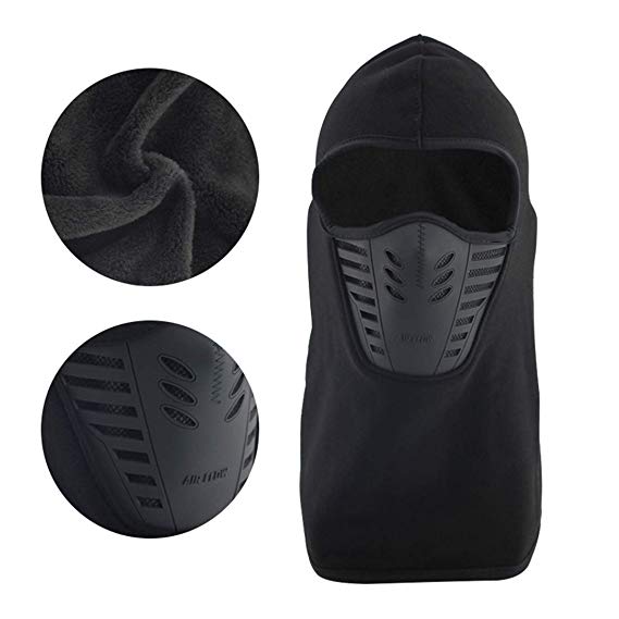 Balaclava Full Face Mask Cold Weather Windproof Fleece Ski Mask Ninja Mask - Adjustable Motorcycle Windproof UV Protection Breathable Unisex Hood Winter Mask
