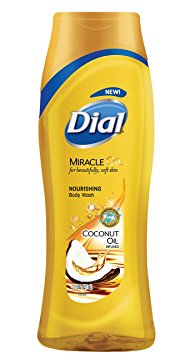 Dial Body Wash, Miracle Oil with Coconut Oil, 21 Fluid Ounces (Pack of 6)