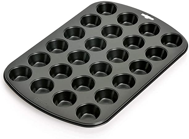 KAISER 24-Cup Mini Muffin Pan 38 x 27 cm Creativ Very Good Non-Stick Coating Short Baking Time for Sweet and Savoury Recipes