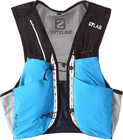 Salomon Unisex S/Lab Sense 2 Set Hydration Vest, Transcend Blue/Black, X-Small