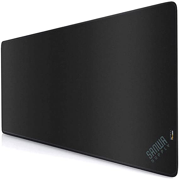 SANWA Cordura Fabric Mouse Pad, Large Foldable Mousepad, Comfy Mouse Mat for Desktop, Water-Repellent, Wear-Resisting, Non-Slip Base, for Laptop Computer Teleworking Gaming, Home & Office, GMPD2L