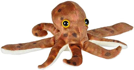 Wild Republic Huggers Octopus Plush Toy, Slap Bracelet, Stuffed Animal, Kids Toys