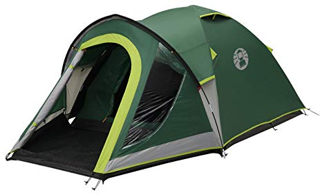 Coleman Tent Kobuk Valley 3/4 Plus,3/4 man tent BlackOut Bedroom Technology, Festival Essential, 1 bedroom Family Dome Tent, 100% waterproof Camping Tent sewn in groundsheet