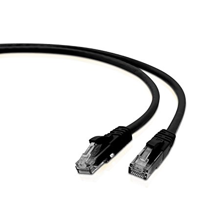 V7 V7N3C5E-07F-BLKS V7 CAT5e UTP Network Cable (RJ45 m/m), Black 7ft