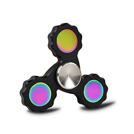 Opard Tri Fidget Spinner R188 Central Bearing 5 Minutes Super Long Al-Alloy Hand Spinning Toy for Child and Adult (Super Long Spinning)