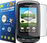3x Garmin Approach G6 Golf GPS Premium Clear LCD Screen Protector Cover Guard Shield Protective Film Kits Package by GUARMOR
