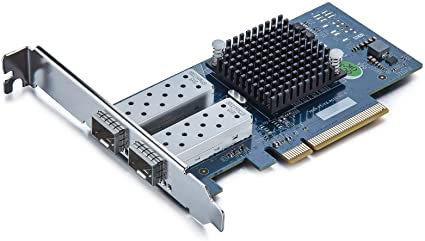 10Gb PCI-E NIC Network Card, Dual SFP  Port, PCI Express Ethernet LAN Adapter Support Windows Server/Linux/VMware, Same as X520-DA2/X520-SR2