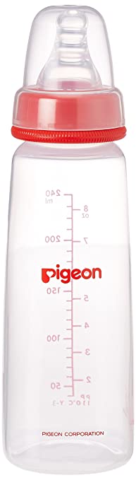 Pigeon Peristaltic Nursing Bottle, 240ml (Red)