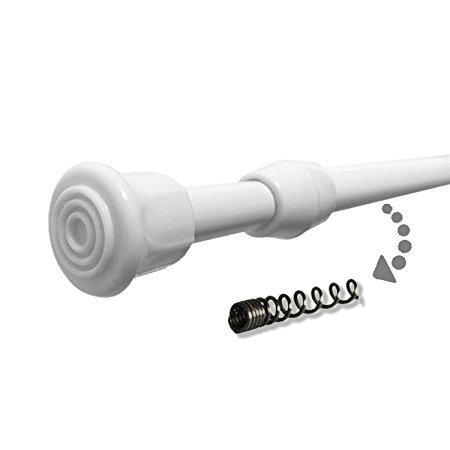 WindBreath 23-Inch-by-43-Inch Adjustable Tension Rod, White