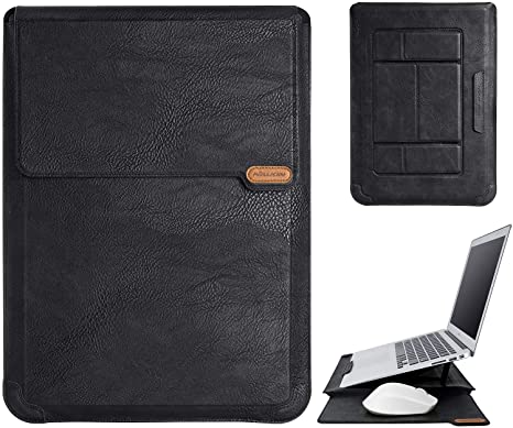 Nilkkin Laptop Sleeve Case Compatible 13.3 Inch for MacBook Air/MacBook Pro/ Jumper Microsoft 365 Laptop/ Dell Inspiron 7000, Adjustable Laptop Stand with Mouse Pad