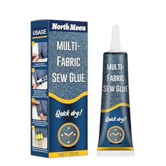 Blase® Fabric Adhesive Glue Strong Bond Clear Drying Waterproof Sew Glue Permanent Washable for Repair, Make Patches on Clothes, All Fabrics 50ML- pack of 1