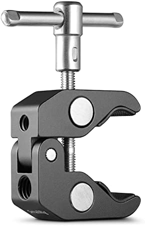 SMALLRIG Super Clamp with 1/4 and 3/8 Thread for Cameras, Lights, Umbrellas, Hooks, Shelves, Plate Glass, Cross Bars, Photography/Video/Audio Accessories 735