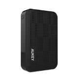 Aukey 10000mAh External Battery Pack Power Bank Charger for Apple iPad iPhone Samsung Google Nexus LG HTC and other USB Powered devices Black