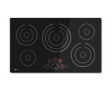 LG LCE3610SB 36 Black Electric Smoothtop Cooktop
