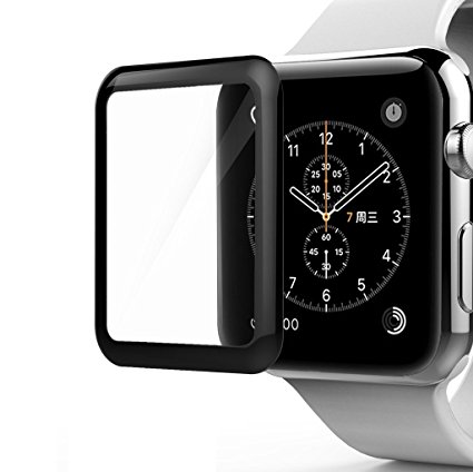 Brand Affairs APPLE WATCH Edge to Edge Full Screen Coverage Black Coloured Border 42mm Tempered Glass