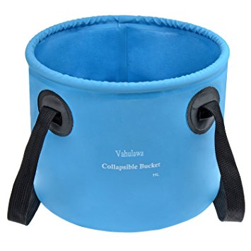 Vahulawa Premium Collapsible Bucket , Perfect for Fishing , Camping and Hiking