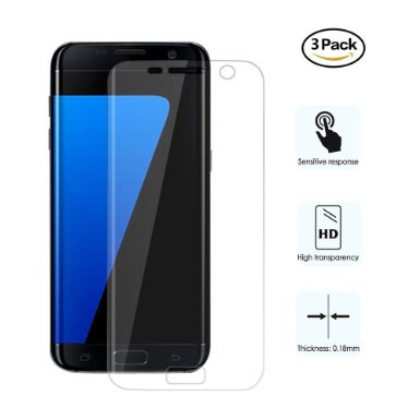 Samsung Galaxy S7 Edge Screen Protector Anti-Explosion Full Coverage HD Clear Film for S7 Edge (3 Pack)