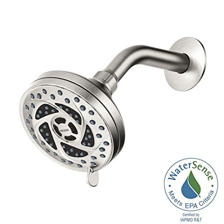 Moen Propel 5-Spray 4.5 in. Fixed Showerhead in Spot Resist Brushed Nickel