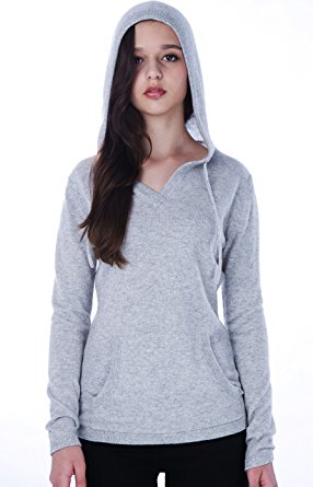 cashmere 4 U 100% Cashmere Sweater Hoodie Pullover For Women
