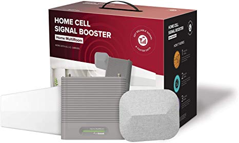 weBoost Home MultiRoom (470144) Cell Phone Signal Booster, Cell Signal Booster Kit for up to Three Large Rooms or 5,000 sq. ft. - FCC Approved