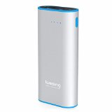 Lumsing Grand Series A1 Mini Portable Battery Charger 6700mah External Power Bank for Iphone 6s Plus5s Ipad Mini Samsung Galaxy S6 Edge S6 S5 S4 Nokia Sony Nexus HTC Gopro and More Silver