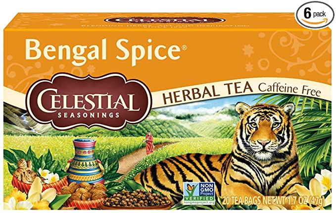 Celestial Seasonings Herbal Tea, Bengal Spice, 20 Count (Pack of 6)