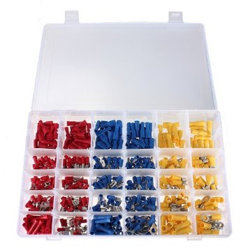 480 Pcs ASSORTED INSULATED ELECTRICAL WIRE TERMINALS CRIMP CONNECTORS SPADE SET