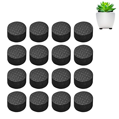 Pot Feet, Basenor Invisible Flower Pot Risers Anti-skin Furniture Pads with Strong Adhesive for Plant Pots, 16 pack