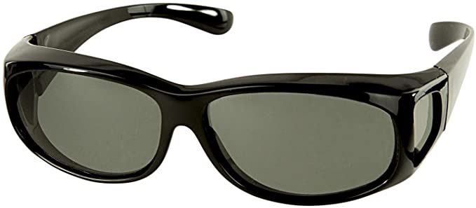 LensCovers Sunglasses Wear Over Prescription Glasses Extra-Small Size, Polarized.