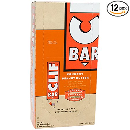 Clifbar Clif Bars - 12 Pack Crunchy Peanut Butter, One Size