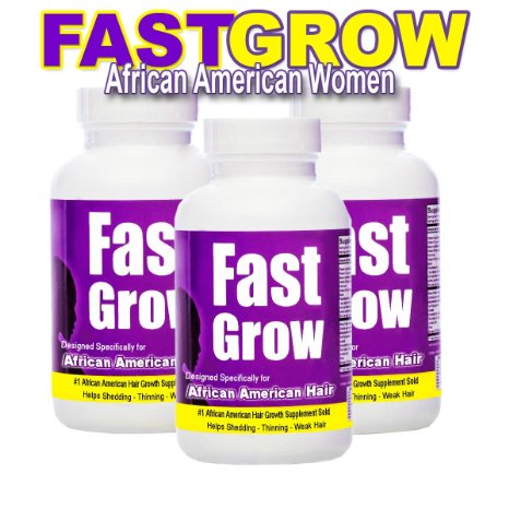 Fast Grow African American Hair Vitamins for Fast Hair Growth 3 Month Supply