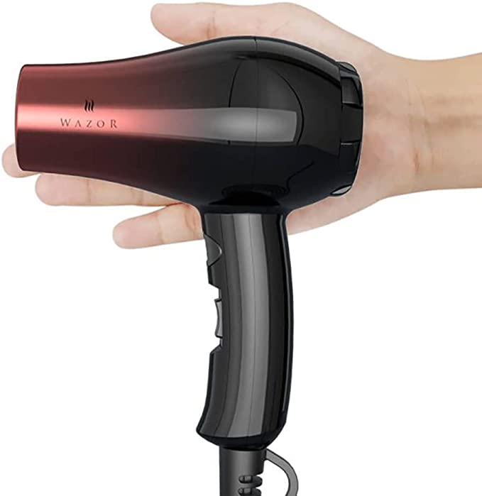 Lightweight Mini Hair Dryer for Pour Painting & RV Compact Travel Blow Dryer for Kids 1000W Ionic Dryer with Concentrator Cool Shot Button