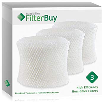 FilterBuy Holmes HWF65 & H65-C Humidifier Wick Replacement Filters. Designed to Replace Holmes Part # HWF-65. Pack of 3.