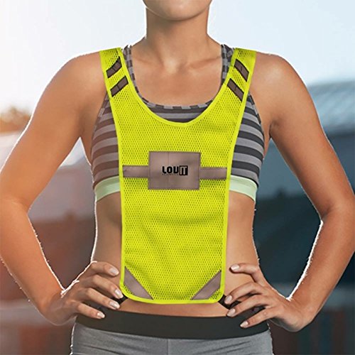 Lovit Scientific Reflective Vest - Safety Vest for Running, Cycling, Walking Your Dog, Yardwork & More - Lightweight, Comfortable - Ideal for Women & Men