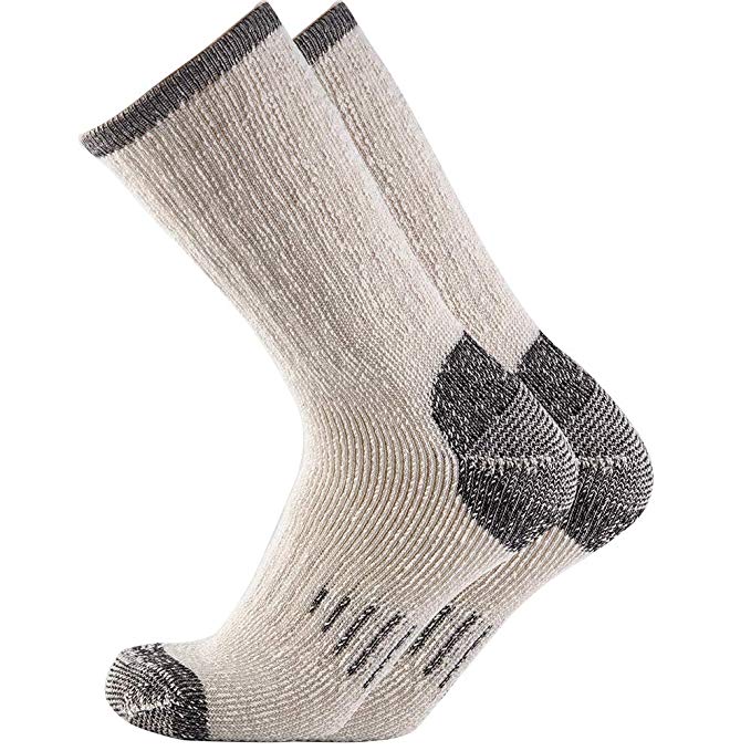Men 70% Merino wool Crew Socks - NEVSNEV Warm Socks for Men, Athletic Socks for Hiking, Skiing,Trekking,Camping