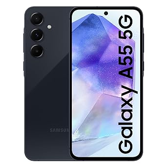 Samsung Galaxy A55 5G (Awesome Navy, 12GB RAM, 256GB Storage) | Metal Frame | 50 MP Main Camera (OIS) | Nightography | IP67 | Corning Gorilla Glass Victus  | sAMOLED with Vision Booster