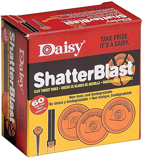 Daisy Shatterblast Breakable Refill Target 2" Disks (60 Pack)